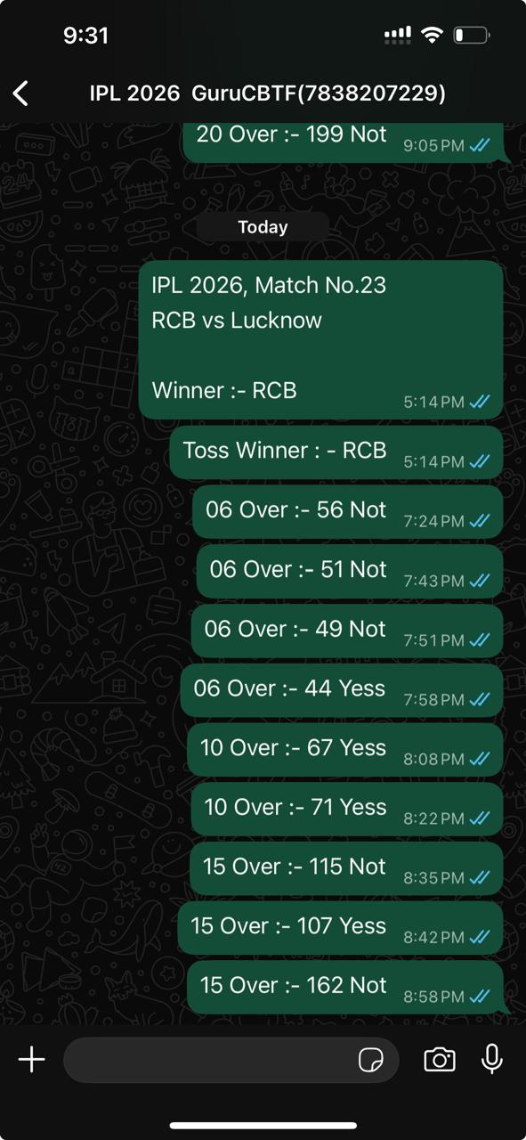 IPL 2026 Match No 23 :- Lucknow Super Giants VS Royal Challengers Bengaluru