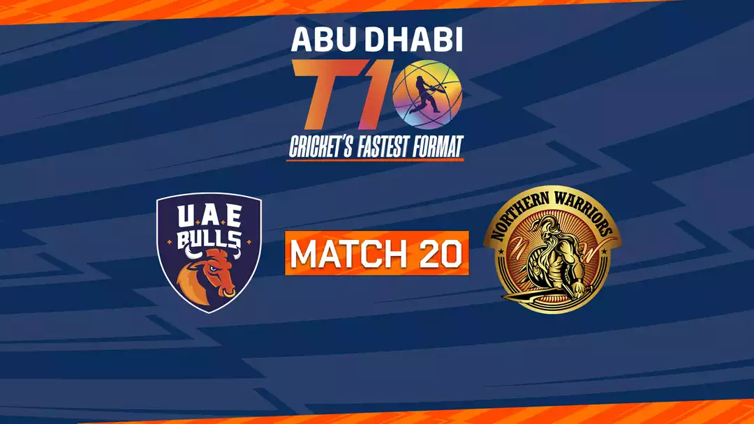 ABU DHABI T10 MATCH NO.20 BULLS vs WARRIORS