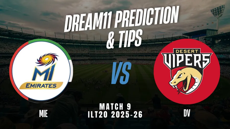 ILT20 MATCH NO.9 VIPERS vs EMIRATES